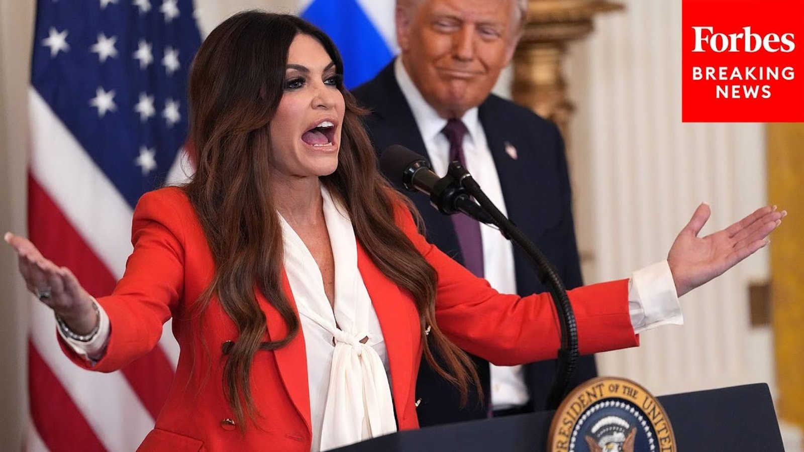 Kimberly Guilfoyle speaking at Greek Independence Day event